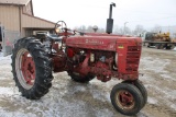 Farmall M Antique Tractor, Power Steering, 3pt Hitch, 14.9-38 Tires, Lights