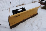 Curtis 8' Heavy Duty Skid Steer Power Angle Snowblade, Universal Quick Atta