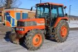 Kubota M110 4wd Tractor, Cab w/ Heat & AC, 5892 Hours, Good 18.4-34 Tires,