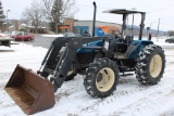 New Holland 5635 4wd Tractor w/ ALO Loader, Rops Canopy, Dual Remotes, Left