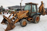 Case 580K 4wd Backhoe, EROPS, Extendahoe, 4 in 1 Bucket, Runs & Drives Good
