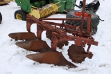 International 36 3x 3pt Plow w/ Coulters, Nice Original