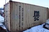 Yellow 20' Storage Container