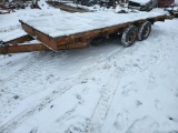 Homemade Tandam Axle Equipment Trailer With Ramps, NO TITLE, Sells Offsite