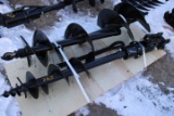 Hydraulic Post Hole Digger w/ 2 Augurs, Pin On For Mini Exc