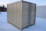 10' Steel Storage Container w/ Side Door & Window, Nice Little Shed!