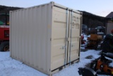 10' Steel Storage Container w/ Side Door & Window, Nice Little Shed!