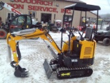Unused MIVA VA15 Mini Excavator, Manual Thumb, Gas Powered Engine, Backfill