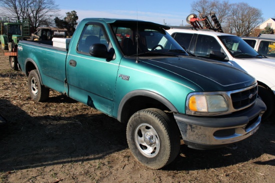 98 Ford F150XL 4x4 Pickup, 215K, 4x4, Auto, Runs, Has Title, ALL VEHICLES S