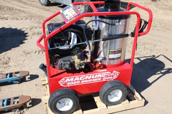 New EZ Kleen 4000 Magnum Hot Water Pressure Washer, Electric Start Gas Engi