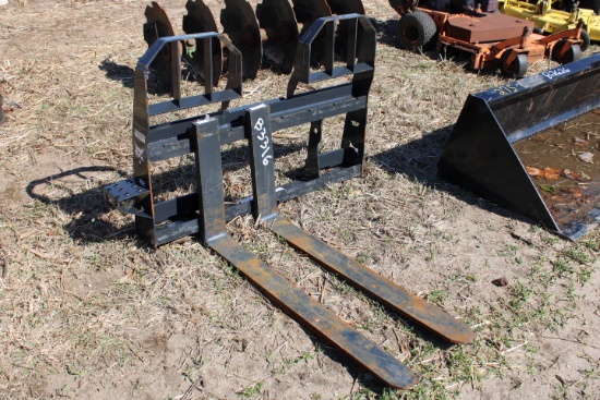 New Bobcat SSL Pallet Forks, Walk Through w/ Side Step