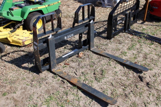 New Bobcat SSL Pallet Forks, Walk Through w/ Side Step