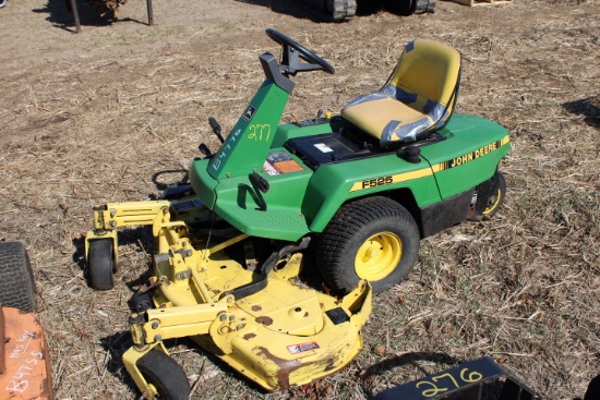 John Deere F525 Front Cut Mower, 48", Running Condition Unknown