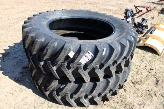 (2X) New Firestone 18.4-38 SAT 23 Degree Tires, Brand New Fresh Stock, SOLD