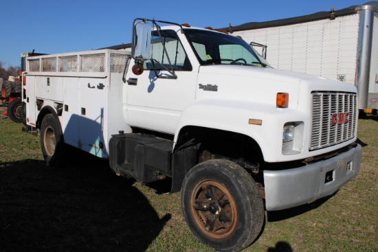 1991 GMC Topkick Service Truck, Cat 3116 Diesel Engine, 121K Miles, Allison