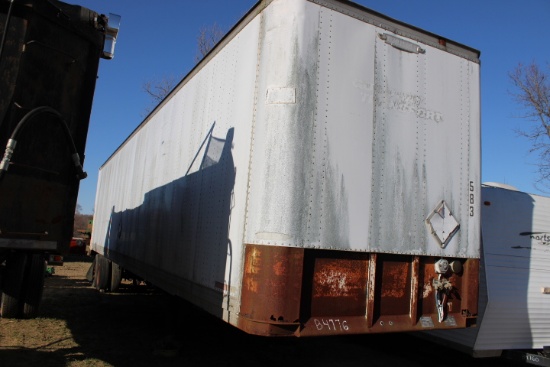 1983 Trailmobile Box Trailer For Storage, NO TITLE