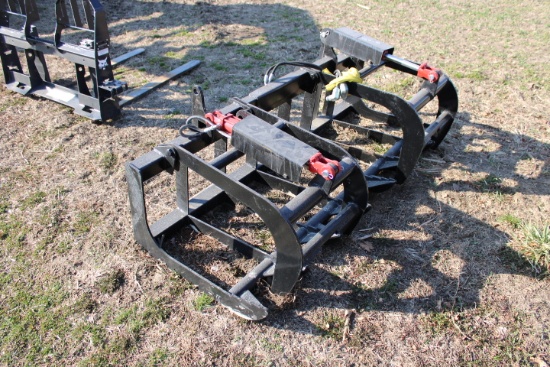New Wildcat 72" Dual Cylinder Root / Brush Grapple, Universal Quick Attach,