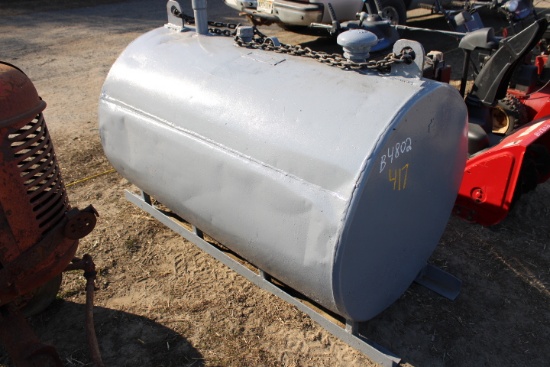 Gray Fuel Tank On Skids