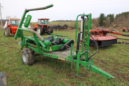 2006 Mchale 991BC Pull Type Wrapper w/ Loading Arm, Rear Tipper, Nice Clean