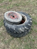 (2) Rear Tires & Rims & (1) Front Tire & Rim That Will Fit An AC B Or C Tra