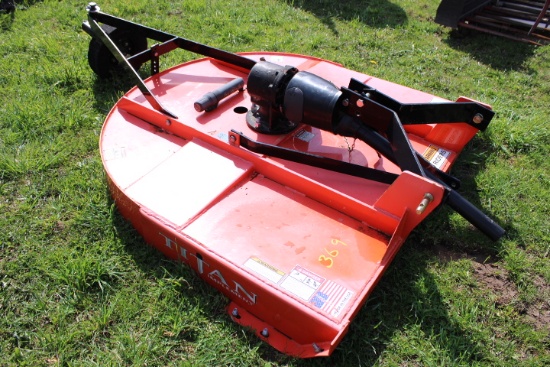 Unused Titan 1505 5' 3pt Rotary Mower, Heavy Duty Gearbox w/ Slip Clutch
