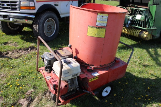 Agrimetal Square Bale Chopper, 13 Hp Honda Engine, Runs