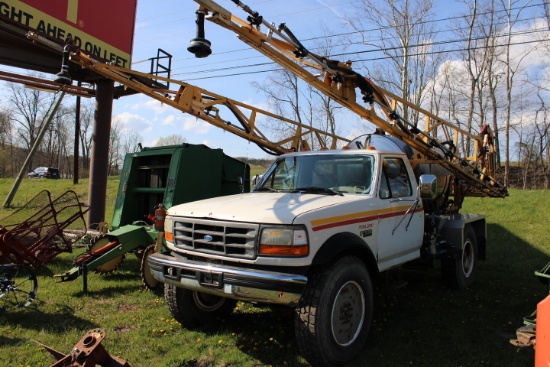 1995 Ford F350 Sprayer Truck, Powerstroke Diesel Engine, 60' Booms w/ Foam