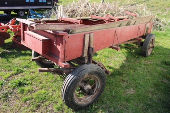 Antique Horse Drawn Wooden Wagon