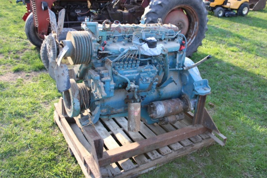 International 360 Diesel Truck Motor, Ran When Pulled But Has Been Sitting