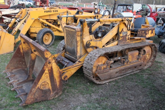International 500 Diesel Crawler Loader w/ 4 In 1 Bucket, Straight & Origin