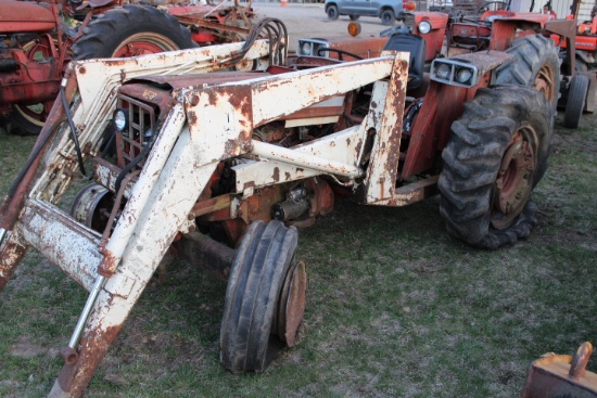International 574 Diesel Parts Tractor w/ Loader, 3pt & Pto, Not Running AS