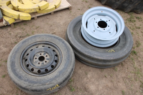 7.50-18 SL 3 Rib Tire & 18" 6 Bolt Rim