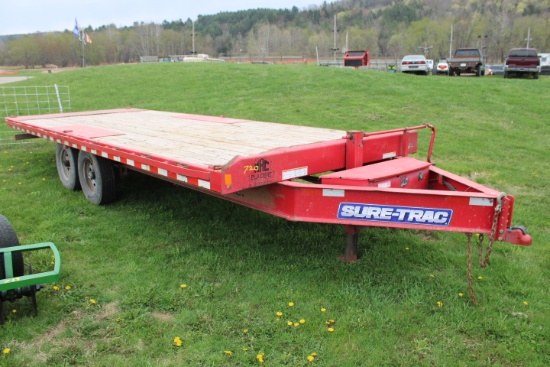 Suretrac 21' Hydraulic Tilt Bumper Pull Trailer