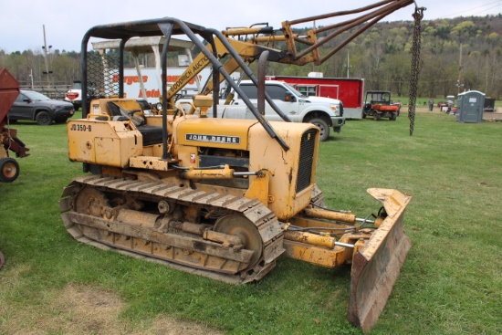 John Deere 350B Dozer, 6 Way Blade, OROPS, Runs Good But Doesn’t Move/ Was