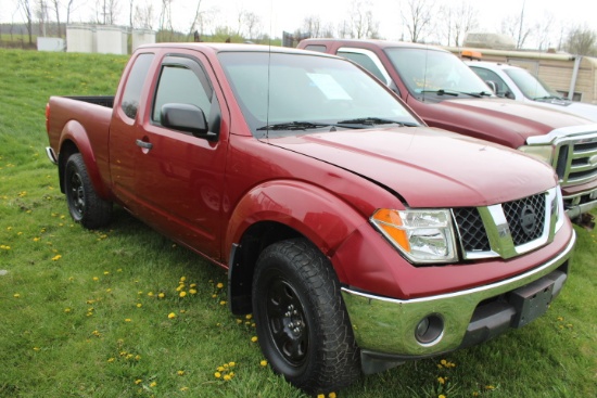 2008 Nissan Frontier Pickup Truck, Runs & Drives, 5 Speed Manual, Trailerd