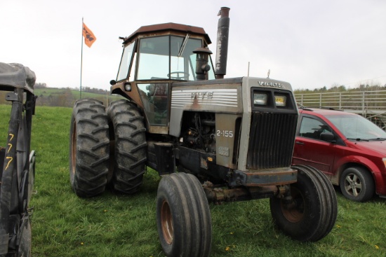 White 2-155 Field Boss Tractor, Firestone 18.4-38 Tires & Matching Duals, 4