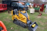 Bisontek BT360 Mini Ride On Track Skid Steer, Gas Powered, Dingo Style Quic