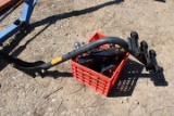 Crate Of Truck Hitches, Trailer Lights, Bike Rack