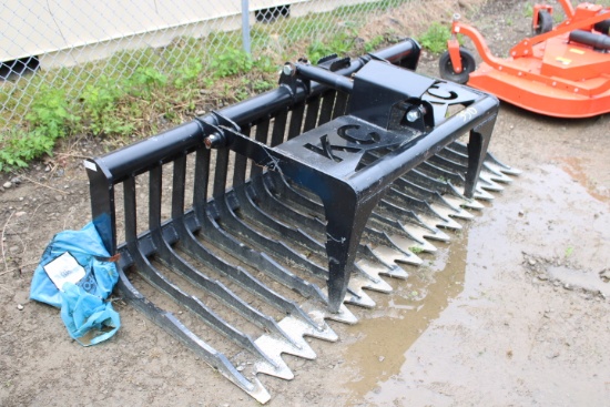 Unused KC 76" Heavy Duty Bruch Grapple, USA Made, Hose Kit In Blue Bag, Uni