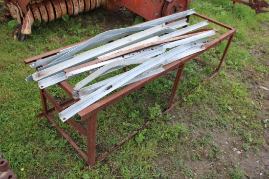 Metal Shipping Crate w/ Angle Iron On Top