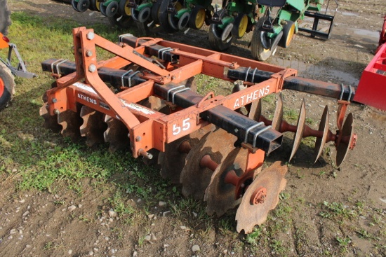 Athens 55 8' HD 3pt Disc, Square Tube Adjustable Frame, Big Blades, Nice Sh