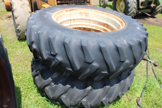 Set Of 18.4-38 Clamp On Duals
