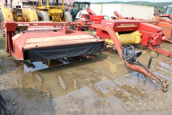 New Idea 5209 Discbine, Later Model Red Machine, Has Been Hooked Up And Sou