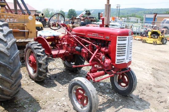 Farmall 100 Antique Tractor, Nice Older Repaint, Cultivator Brackets, Runs