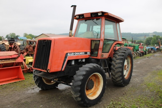 Allis Chalmers 8010 MFWD, Cab, Powershift, Runs & Drives, Hard Tractor To F