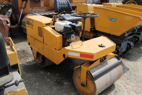 Multiquip R2000H 1 Ton Double Drum Roller, Honda Electric Start Gas Engine,