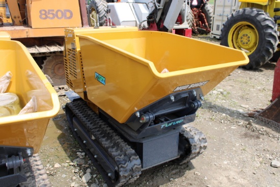 New Future FTX1200 Tracked Mud Buggy, Hydraulic Dump & Swivel Bed, Gas Powe