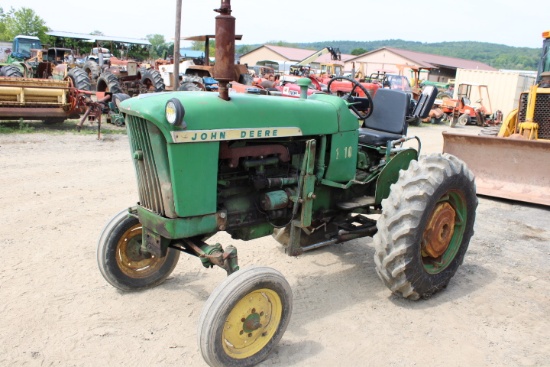 John Deere 1010RS Antique Tractor, Gas, Power Steering, 12.4-24 Tires On Po