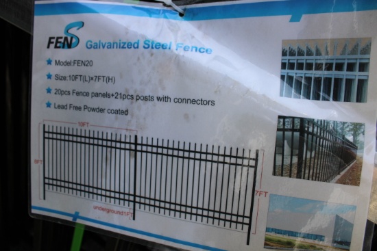 FENS FEN20 Galvanized Steel Fence Set Of 20 Pieces