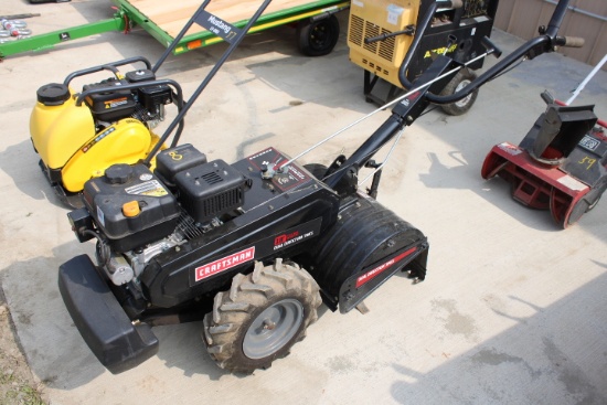 Craftsman 18" Rear Tine Rototiller, Electric Start, Like New, Runs Good